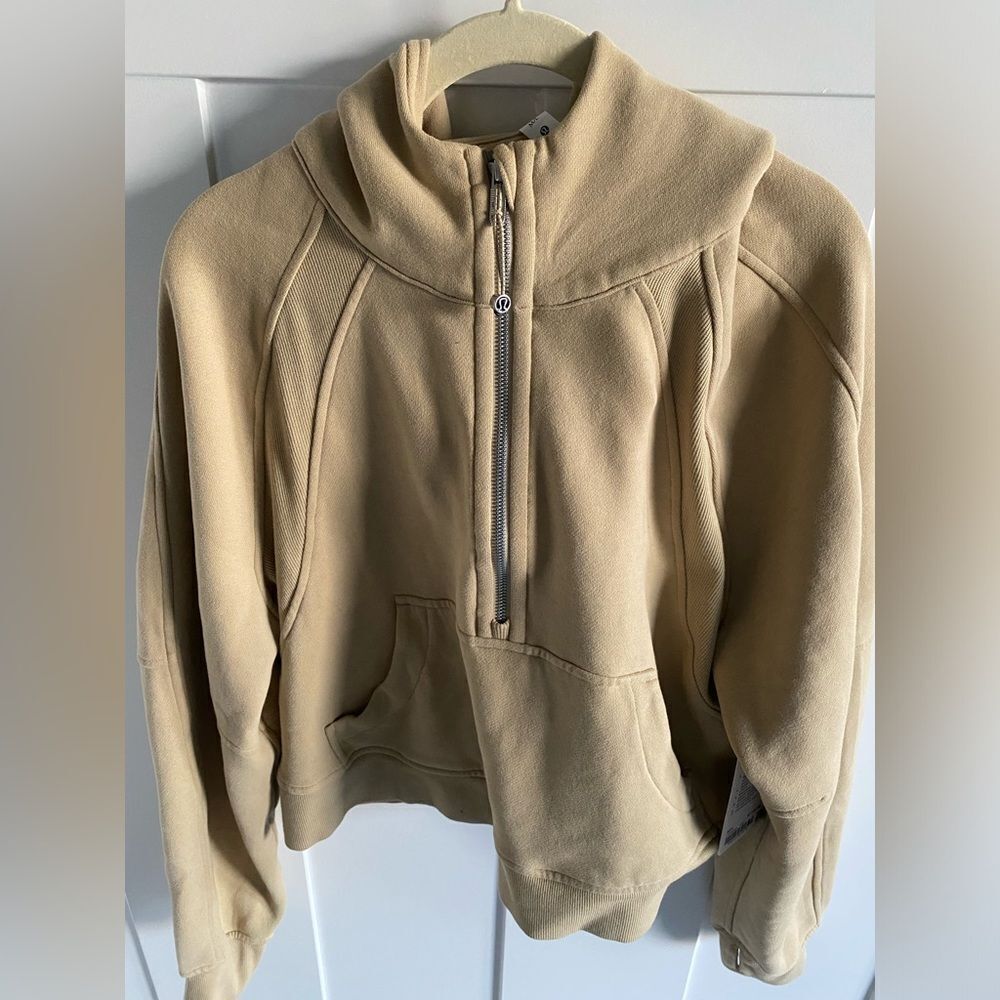 NWT Trench lululemon Oversized Hoodie Scuba 1/2 Zip - Picture 5 of 9